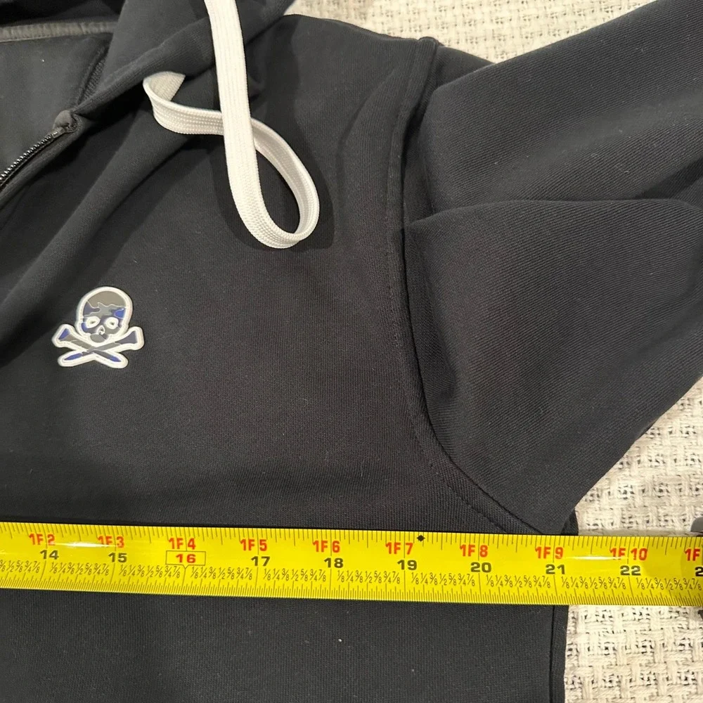 G/FORE Zip Hoodie Mens Medium Black Camo Skull Logo Golf Athleisure Sportswear - Picture 14 of 15